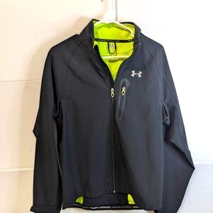 Men's Black Under Armour Full Zip Softshell Jacket M